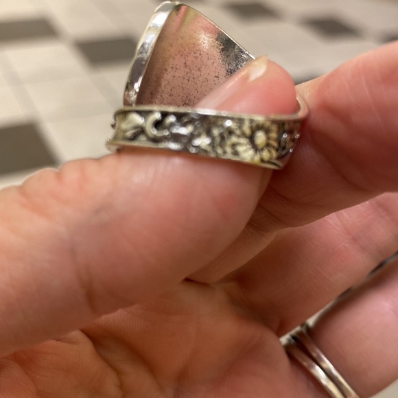 Silver Plated Adjustable Spoon Ring - Picture 2 of 2